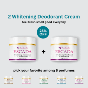 2 Natural Whitening Deodorant Cream Palm with 25% off