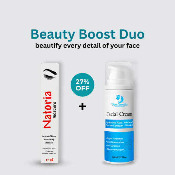 Buy 1 Natoria Mascara + 1 Facial Moisturizing Cream & get 27% off