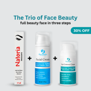 The Trio of Face Beauty (Natoria Mascara + Facial Cream + Eye Cream ) 30% off